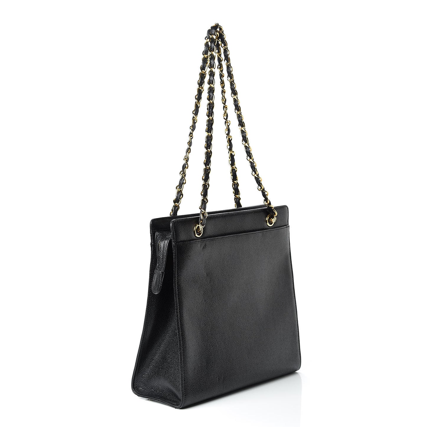 Caviar CC Shoulder Bag Black