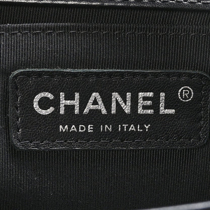 Chanel Calfskin Medium Bi-Color Boy Flap Navy Black 6 of 11