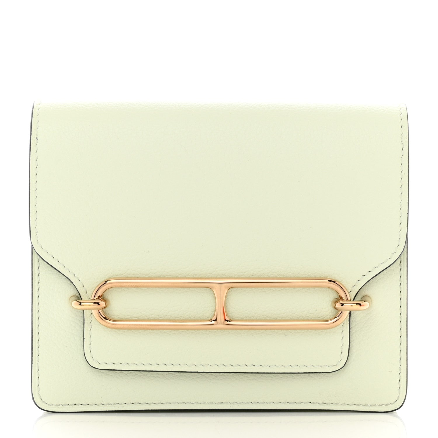 Hermes Evercolor Roulis Slim Wallet Vert Fizz 2 of 9
