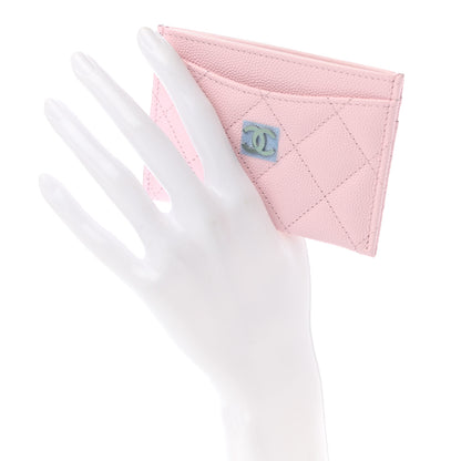 Chanel Caviar Quilted Card Holder Light Pink 2 of 8