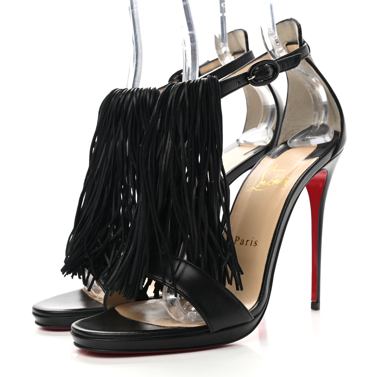 Nappa Fringe Casanovella 120 Pumps 39.5 Black