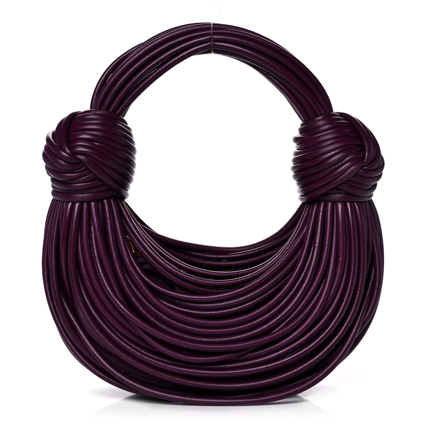 Bottega Veneta Nappa Mini Tubular Double Knot Grape 1 of 10