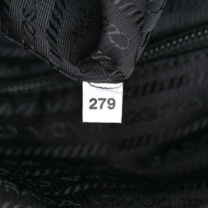 Prada Re-Nylon Vitello Metal Triangle Logo Sling Backpack Black 7 of 10