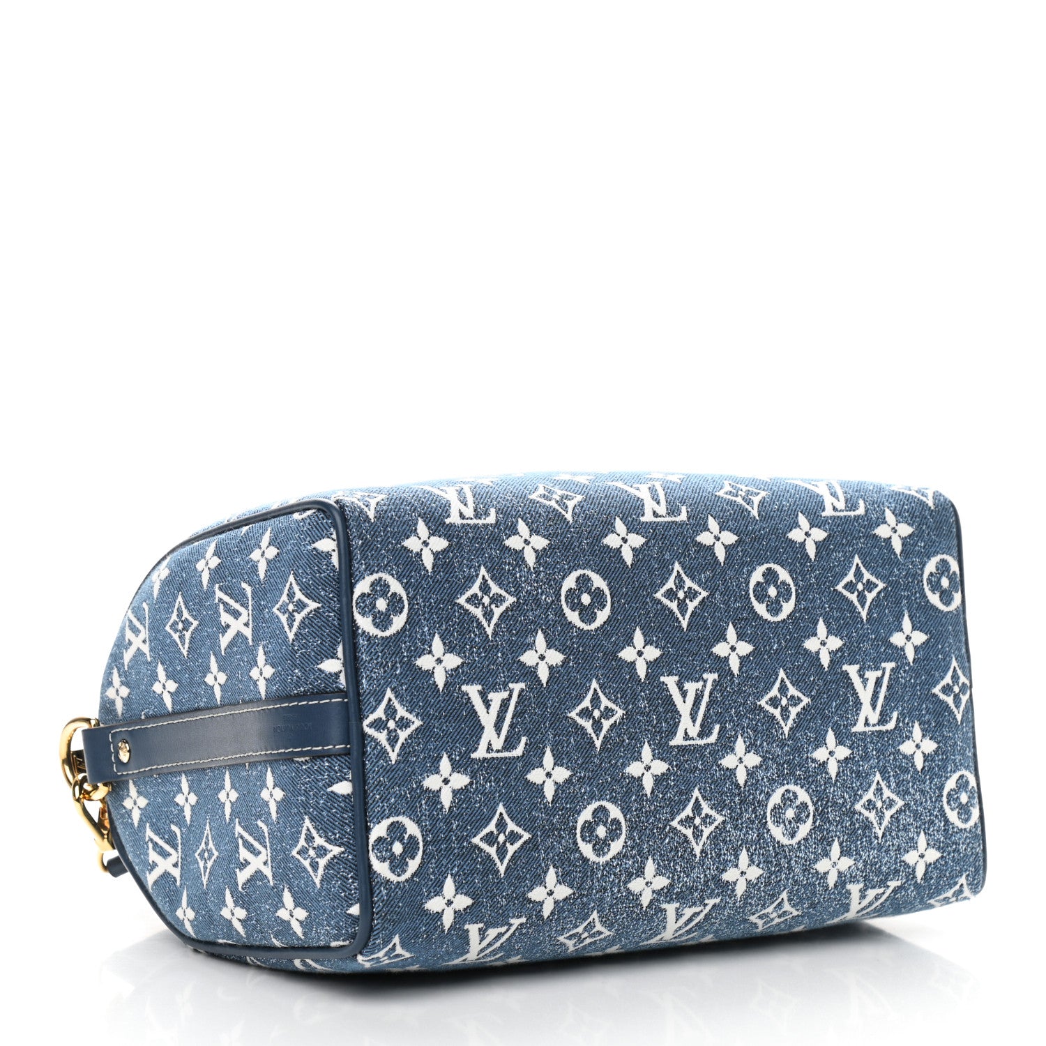 Louis Vuitton Monogram Jacquard Denim Speedy Bandouliere 25 Bleu 4 of 9