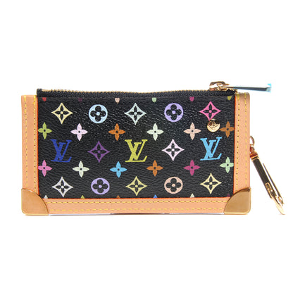 Louis Vuitton Monogram Multicolor Key Pouch Black 1 of 7