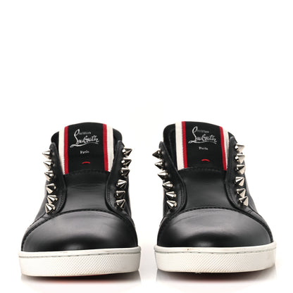 Christian Louboutin Calfskin Fique A Vontade Flat Sneakers 36 Black 3 of 13
