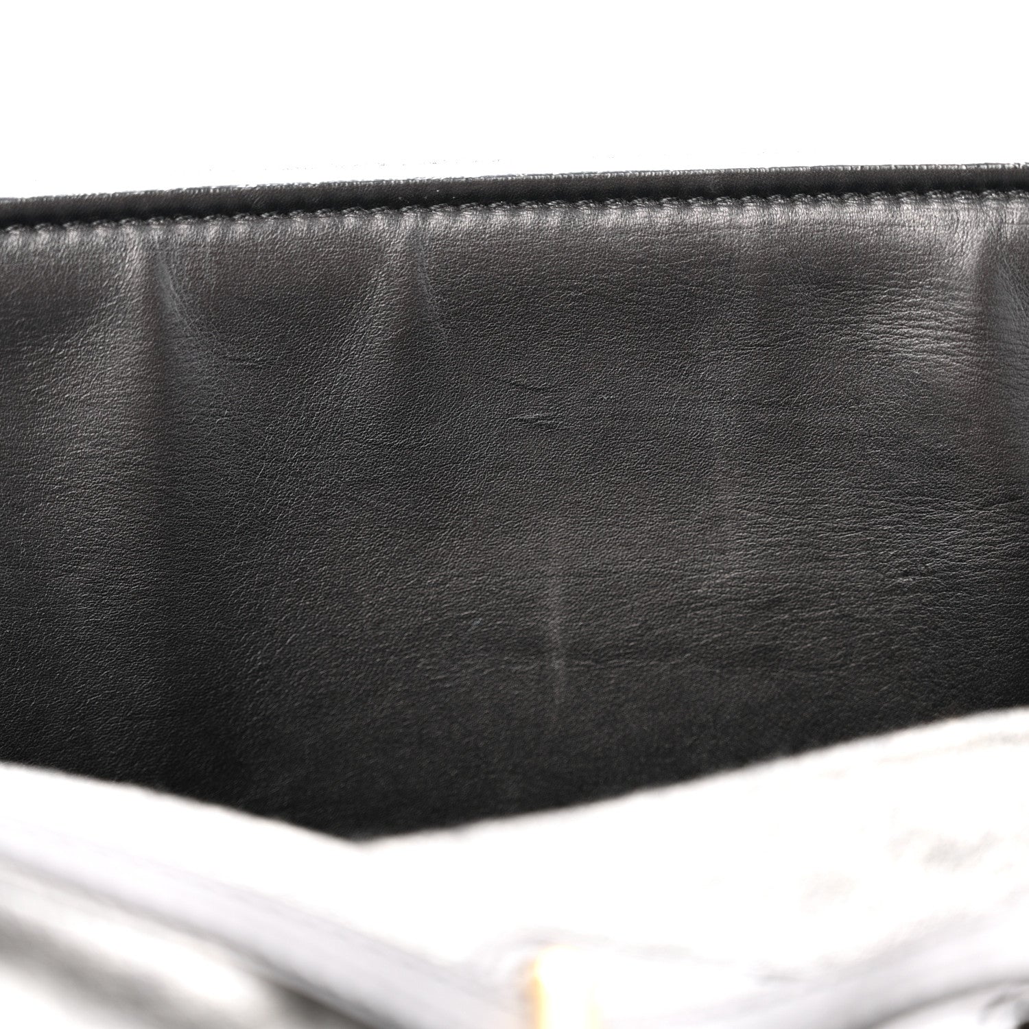 Celine Felt Calfskin Medium Tie Knot Tote Grey Black 17 of 17