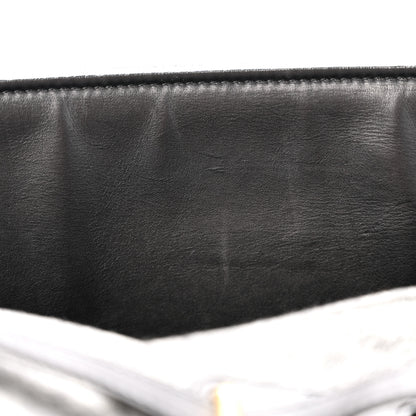 Celine Felt Calfskin Medium Tie Knot Tote Grey Black 17 of 17