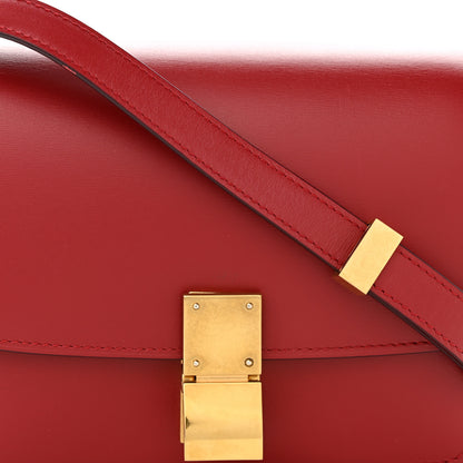 Celine Smooth Calfskin Small Classic Box Flap Bag Red 8 of 14