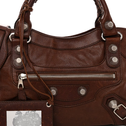Balenciaga Agneau Giant 21 Silver Hardware City Chataigne 7 of 13