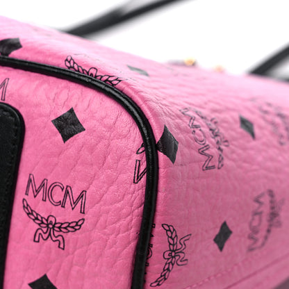 MCM Visetos Medium Project Reversible Shopper Tote Pink 8 of 15