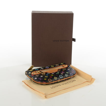 Louis Vuitton Monogram Multicolor Pochette Plate MM Black 4 of 7