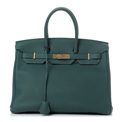 Hermes Togo Birkin 35 Malachite 1 of 9