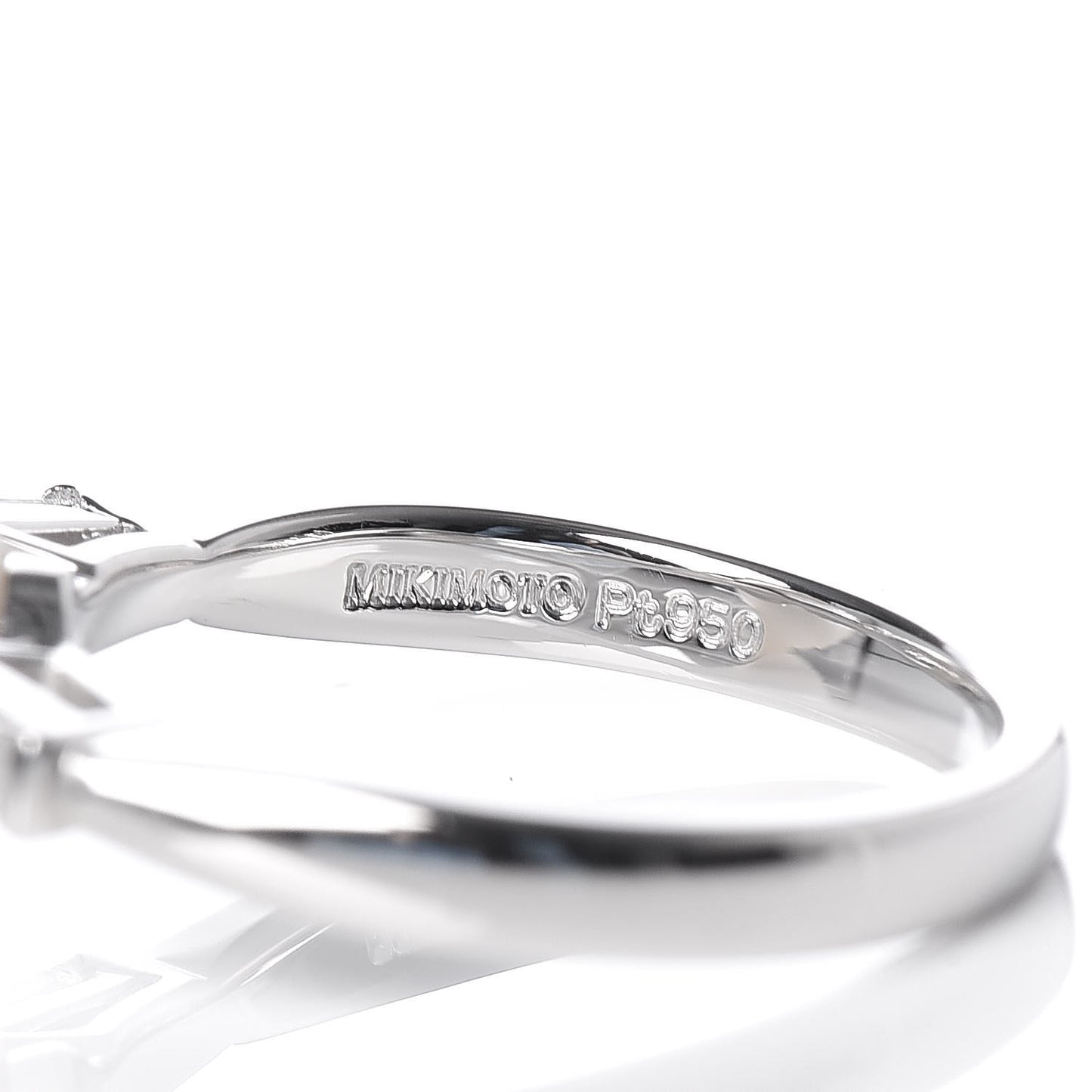 Platinum Diamond Akoya Pearl 10mm Ring 48 4.25