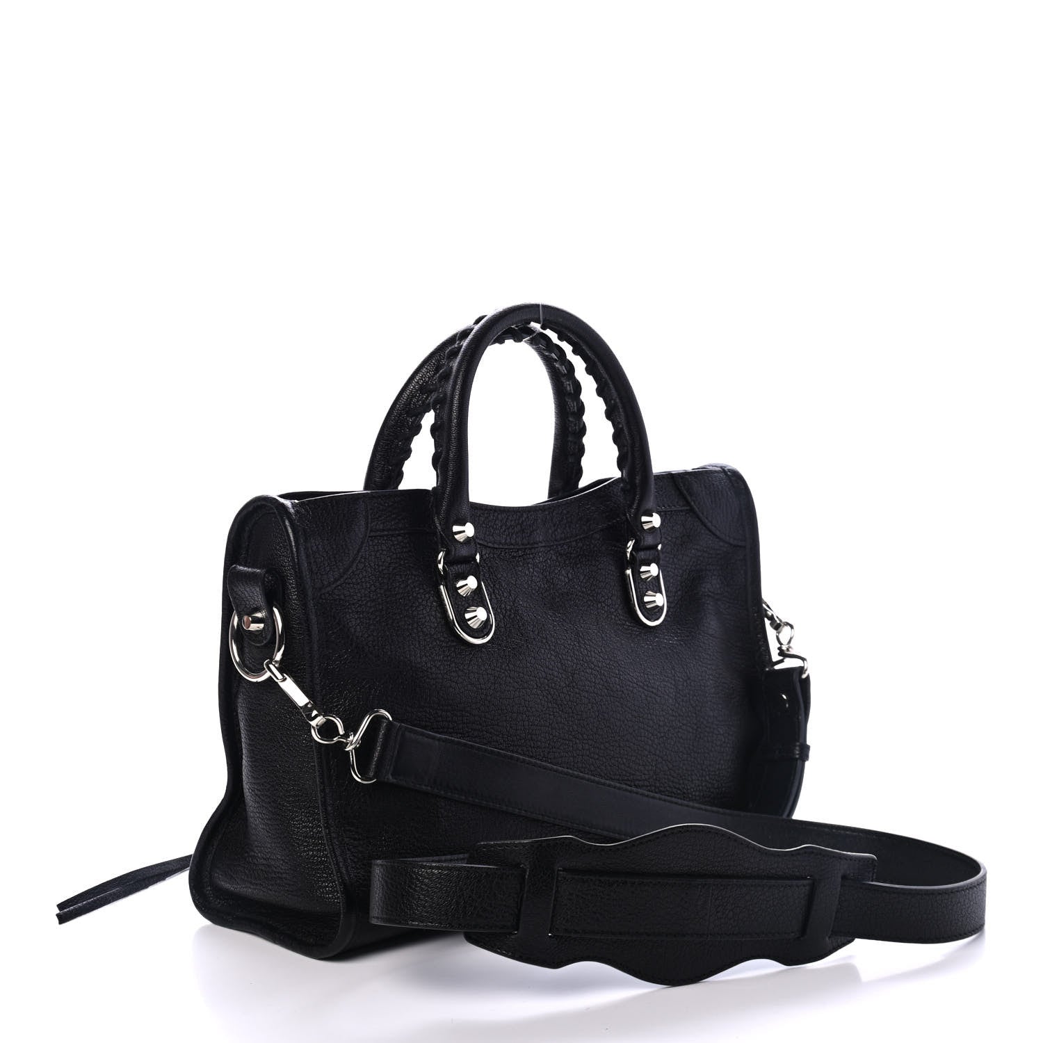 Balenciaga Chevre Silver Metallic Edge Hardware S City Black 2 of 4