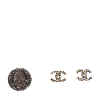 Chanel Crystal City Of Lights CC Earrings Gold 2 of 4