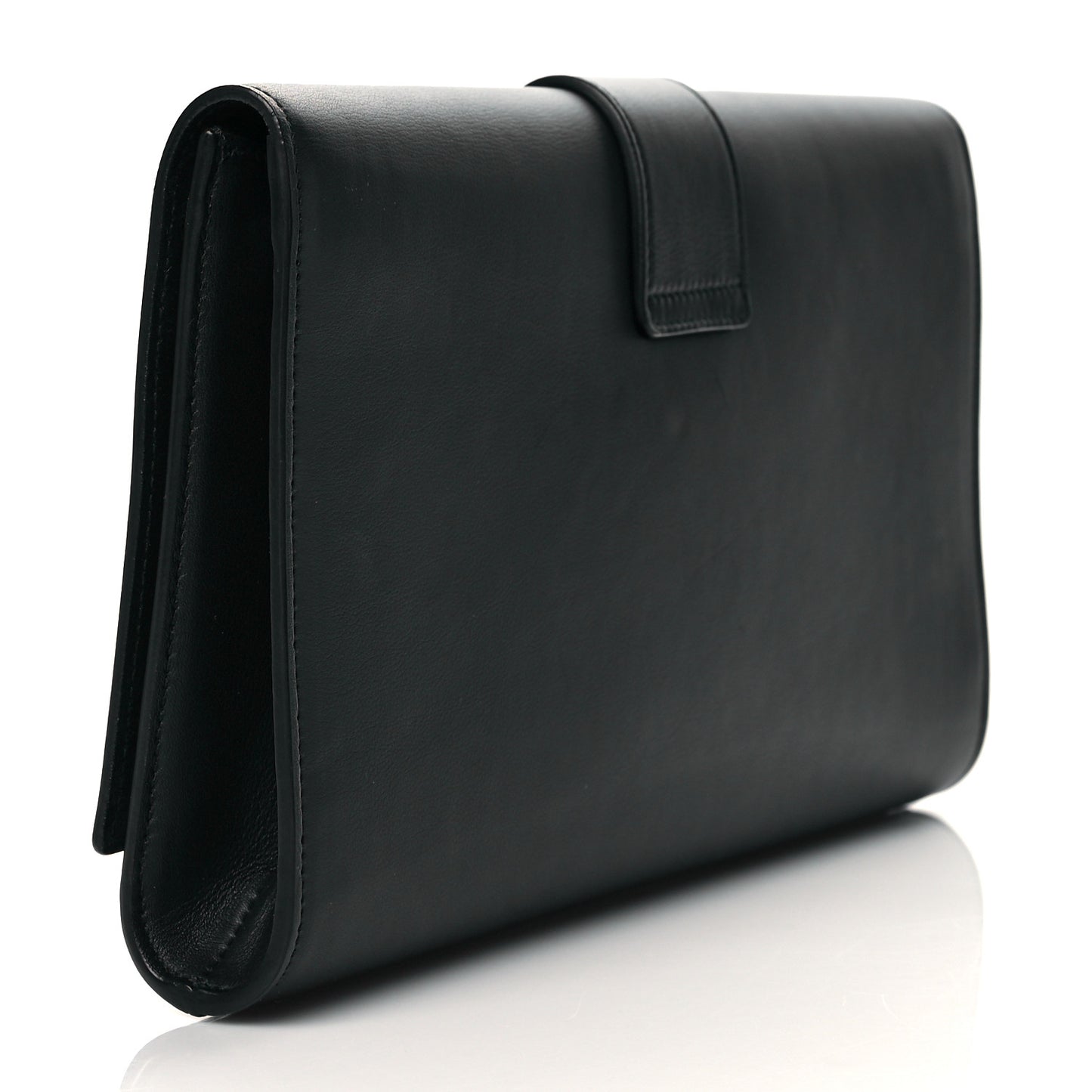 Calfskin Classic Y Ligne Clutch Black