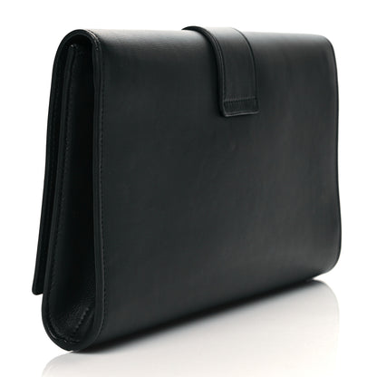 Saint Laurent Calfskin Classic Y Ligne Clutch Black 3 of 10
