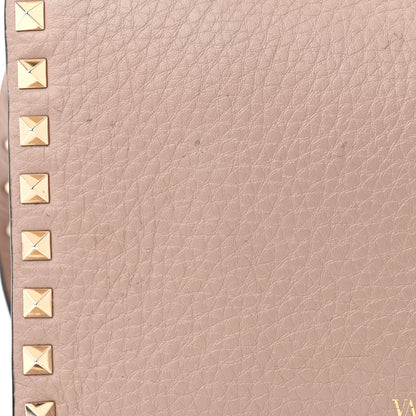 Valentino Garavani Pebbled Calfskin Medium Rockstud Flip Lock Crossbody Bag Poudre 13 of 16