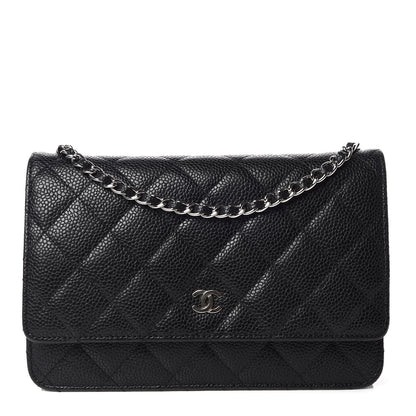 Chanel Caviar Quilted Wallet On Chain WOC Black 1 of 10