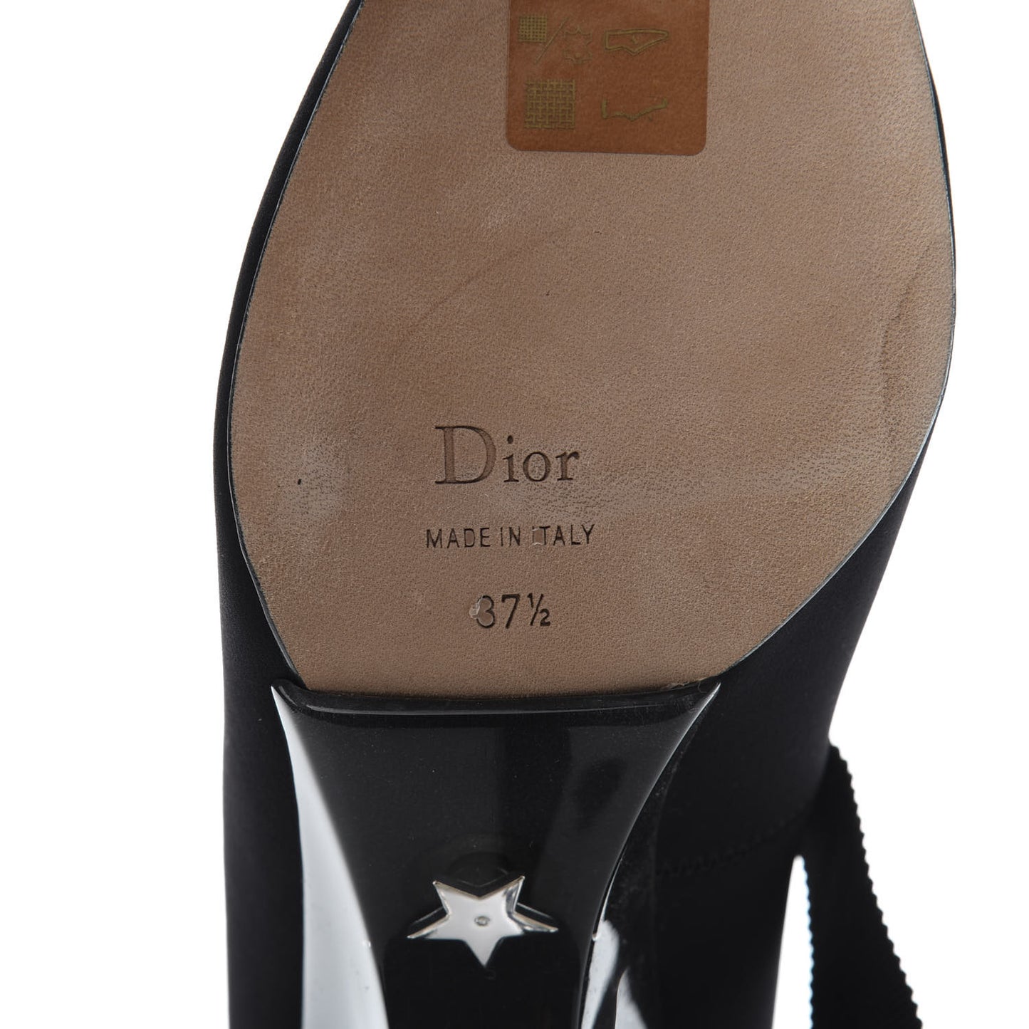 Grosgrain Neoprene Lucite Etoile Pumps 37.5 Black