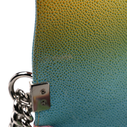 Chanel Caviar Quilted Small Cuba Rainbow Boy Flap Multicolor 10 of 12