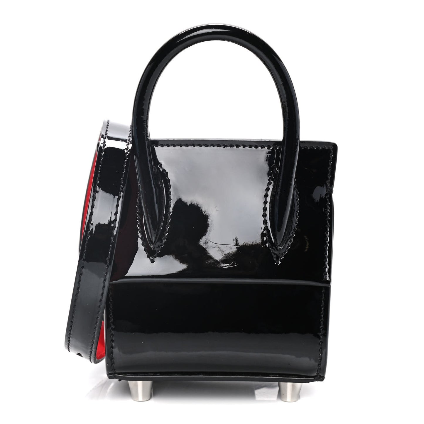 Patent Calfskin Nano Paloma Black