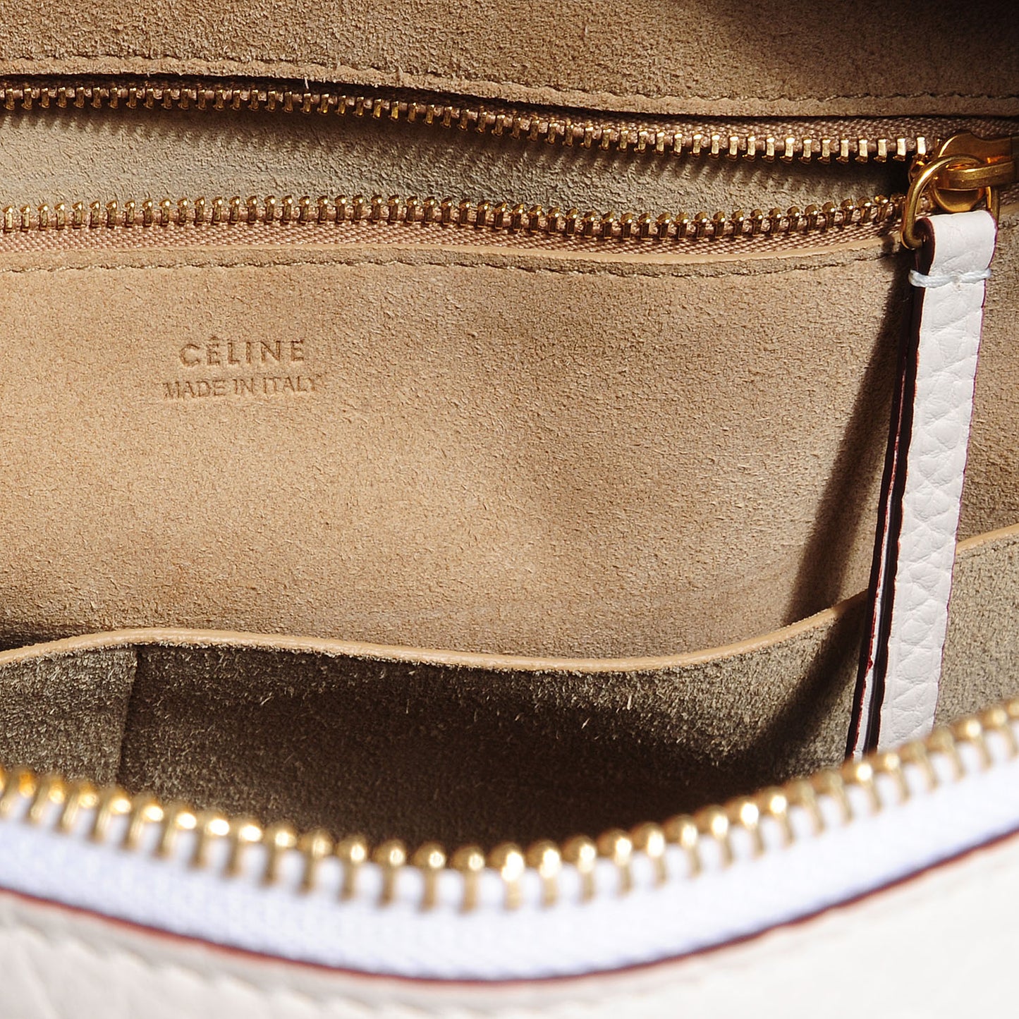 Bullhide Calfskin Medium Ring Bag White