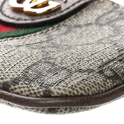 Gucci GG Supreme Monogram Web Ophidia Key Case Beige New Acero 10 of 11