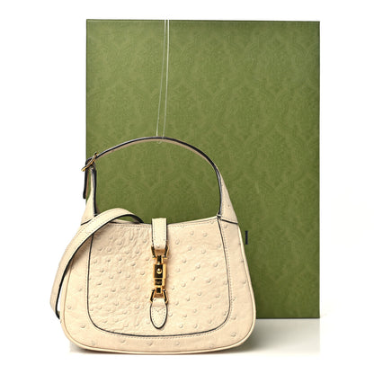 Gucci Ostrich Mini Jackie 1961 Hobo Ivoire 11 of 11