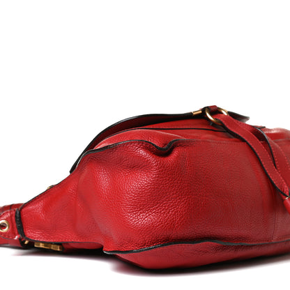 Chloe Calfskin Medium Marcie Satchel Peony Red 8 of 25