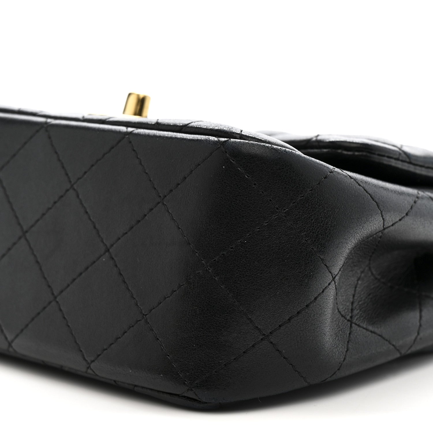 Chanel Lambskin Quilted Mini Square Flap Black 10 of 12