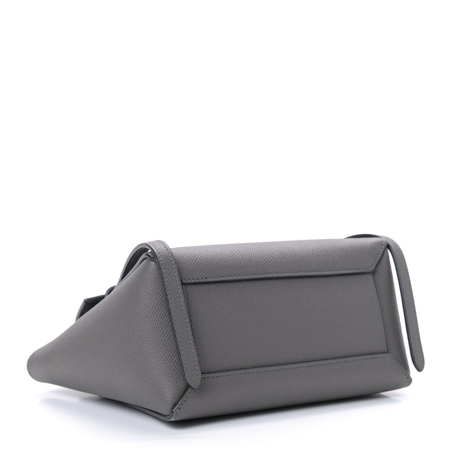 Grained Calfskin Nano Belt Bag Grey