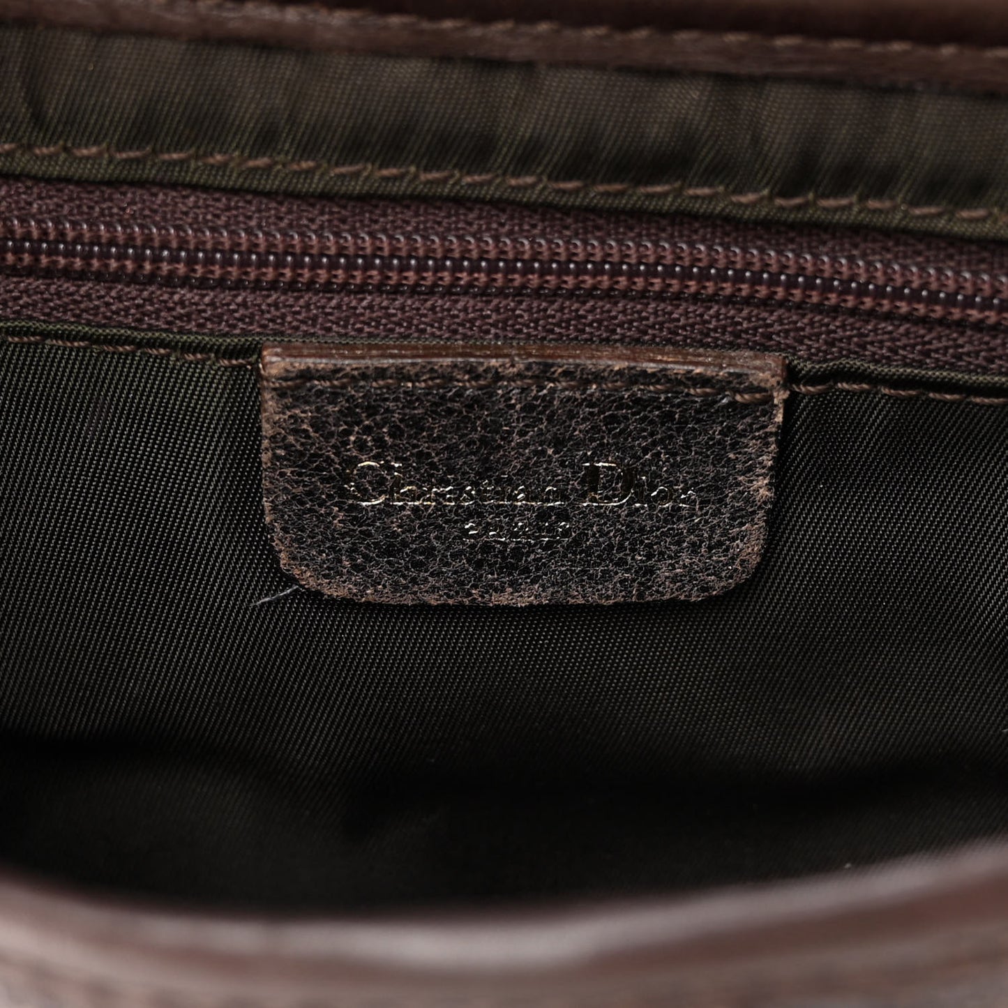 Distressed Calfskin Saddle Bag Brown