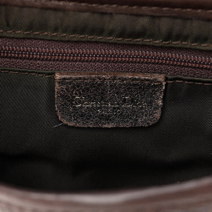 Christian Dior Distressed Calfskin Saddle Bag Brown 6 of 12