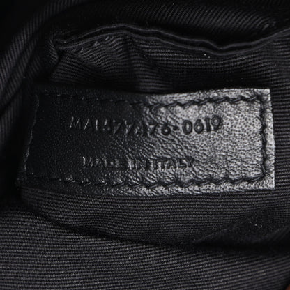 Saint Laurent Lambskin Quilted Small Loulou Puffer Monogram Chain Satchel Black 7 of 9