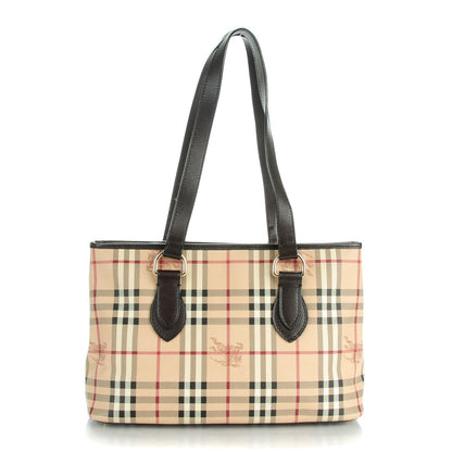 Burberry Haymarket Check Medium Regent Tote Chocolate 1 of 8