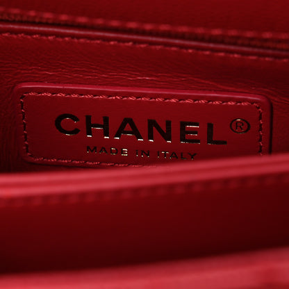 Chanel Caviar Quilted Extra Mini Coco Handle Flap Red 6 of 10