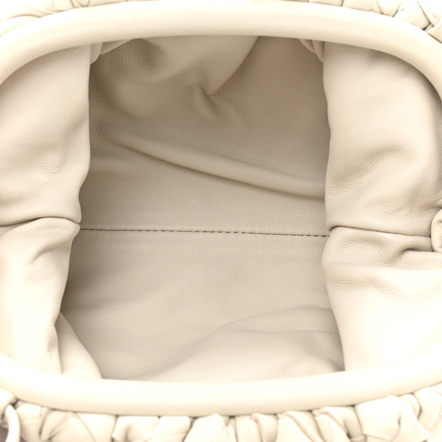 Nappa Intrecciato The Mini Pouch Chalk