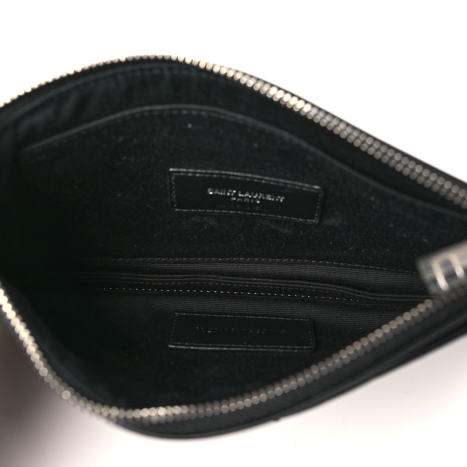 Saint Laurent Lizard Embossed Monogram Bill Pouch Black 5 of 7