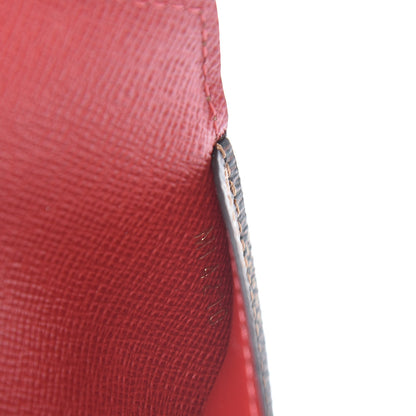 Louis Vuitton Damier Ebene Recto Verso Card Holder Red 7 of 7