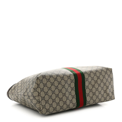Gucci GG Supreme Monogram Medium Ophidia Shopping Tote Brown 4 of 10