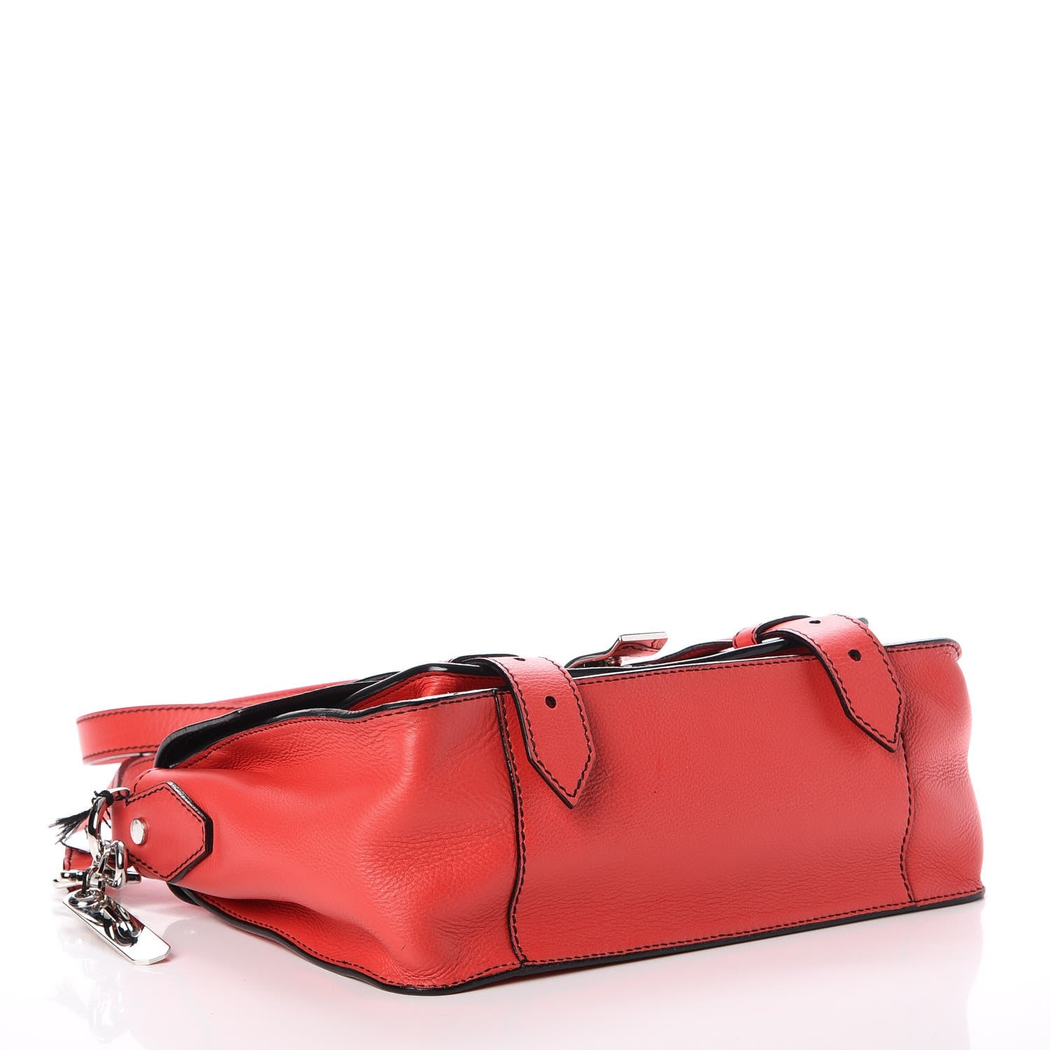 Proenza Schouler Grainy Calfskin Tiny PS1 Satchel Geranium 4 of 8