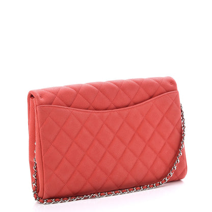 Chanel Iridescent Caviar Clutch with Chain Flap Pink 3 of 7