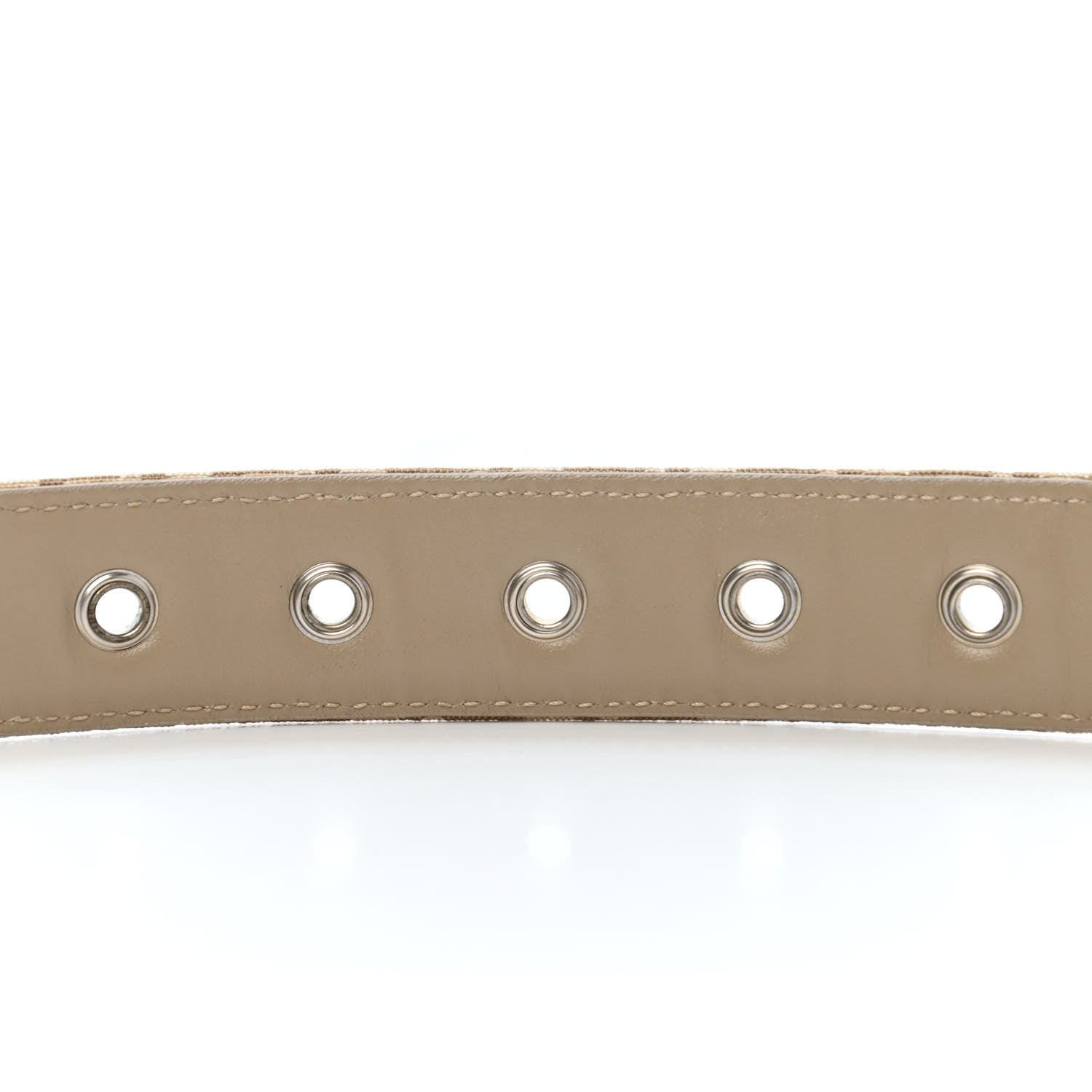 Fendi Zucchino Cuoio Belt 75 30 Beige Tortora Pietra 5 of 6