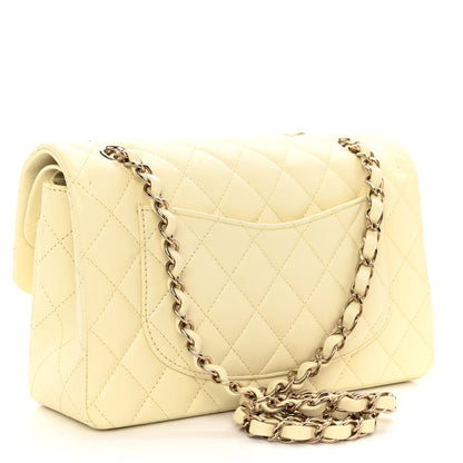 Chanel Caviar Quilted Small Double Flap Light Yellow 3 of 11