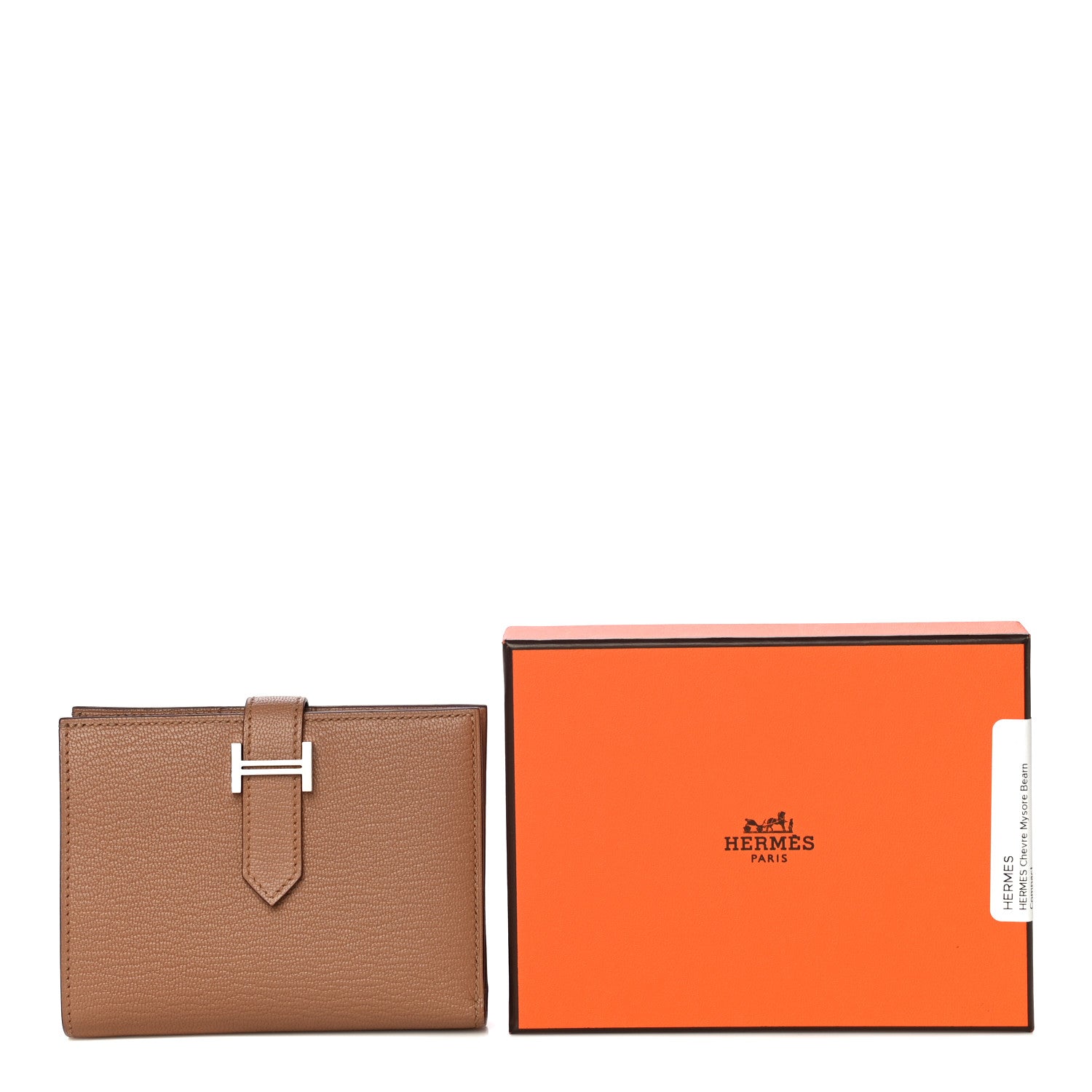 Hermes Chevre Mysore Bearn Compact Wallet Quebracho 11 of 11