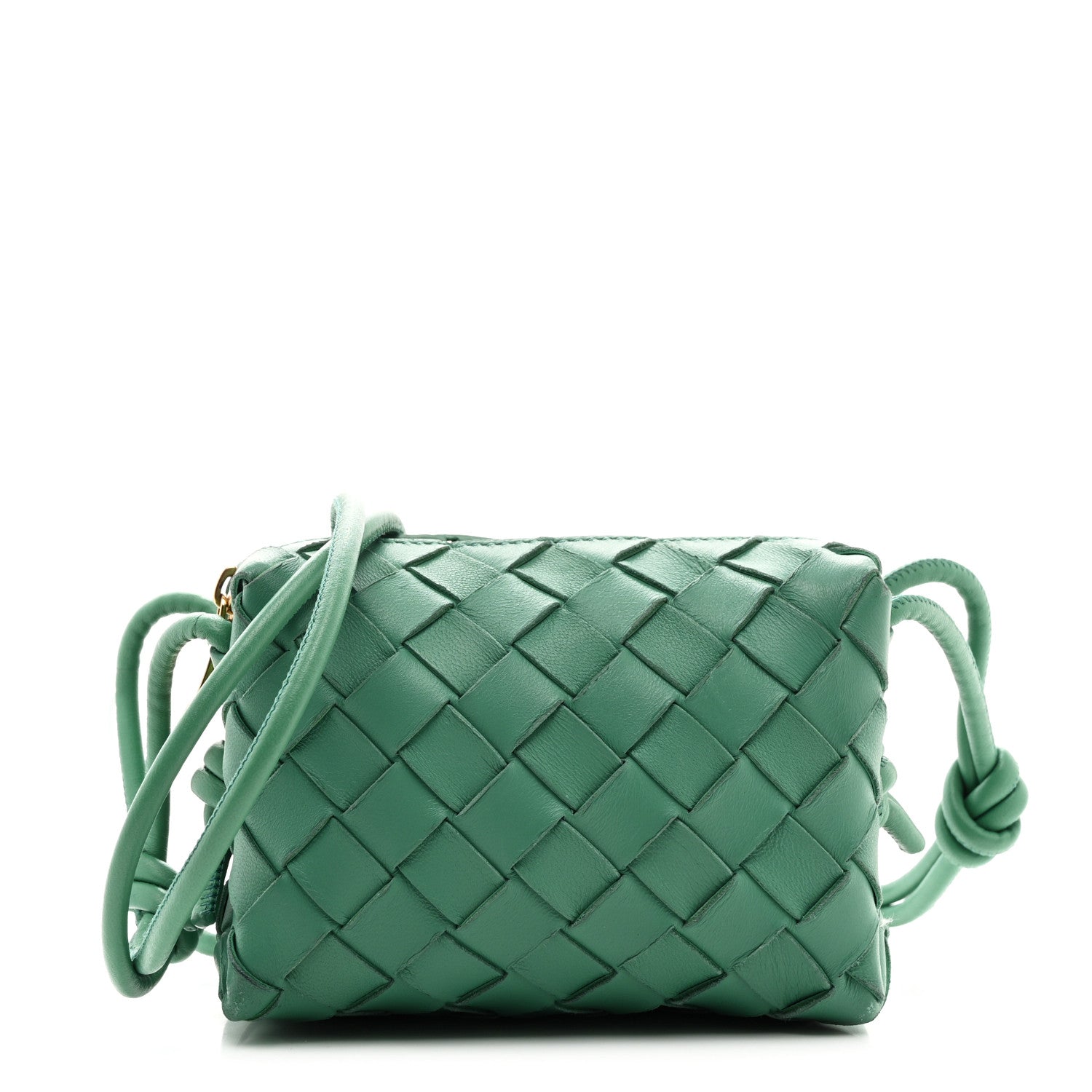 Bottega Veneta Nappa Intrecciato Candy Loop Camera Bag Mermaid 1 of 12