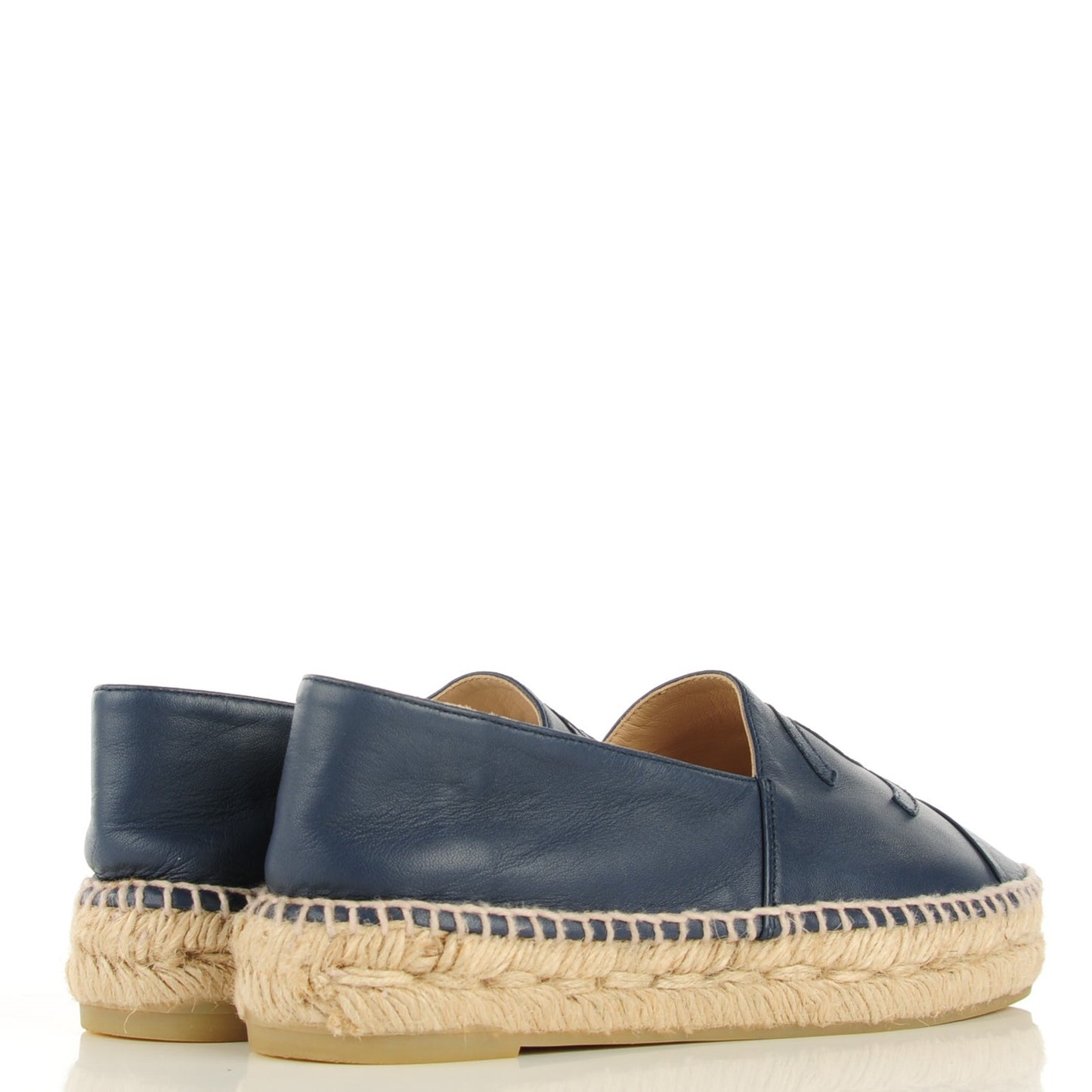 Lambskin Espadrilles 37 Dark Navy