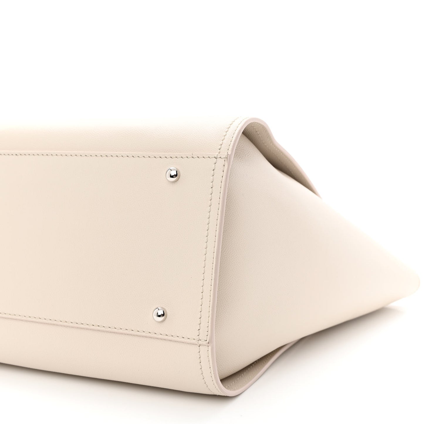 Caviar Medium Studded Deauville Tote Ivory